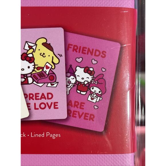 Hello Kitty & Friends Valentine Notebook Love Notes 3 Trio 80 Pages 2024 Sanrio - Picture 5 of 8